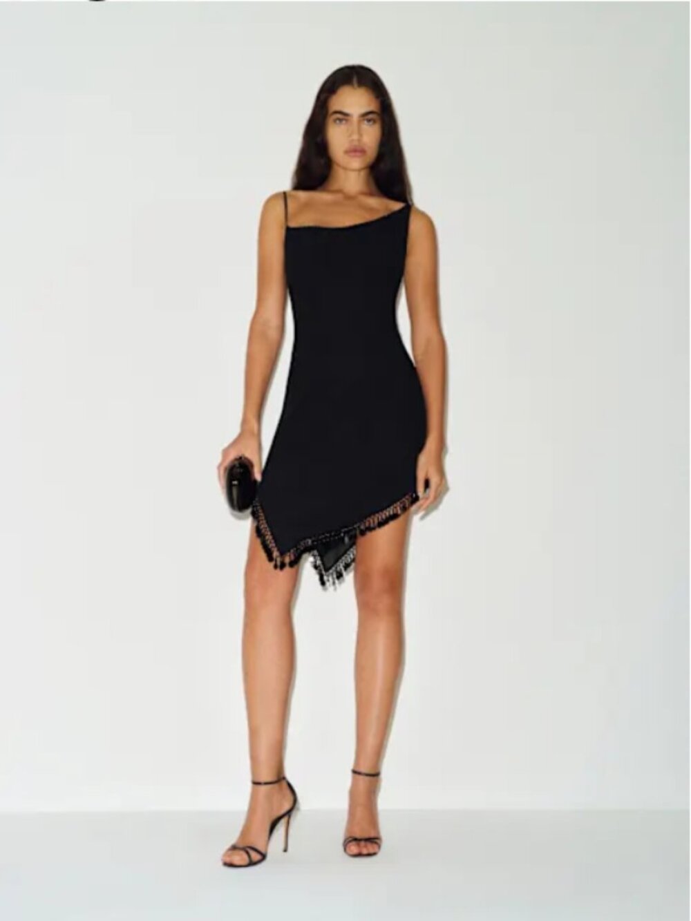 Reformation Mirta Asymmetrical Sequin Mini Dress